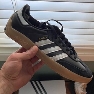 adidas x Palace Puig Samba (Black & Metallic Silver)